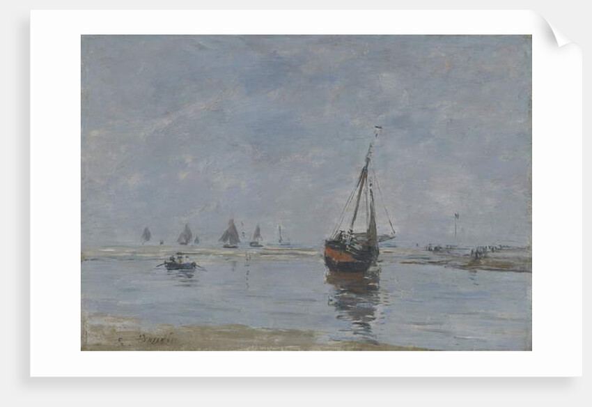 Trouville at Low Tide, c.1888-95 by Eugene Louis Boudin