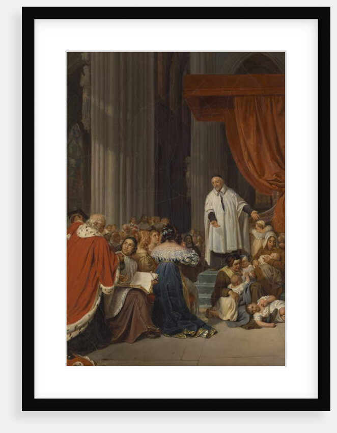 Saint Vincent de Paul Preaching to the Court of Louis XIII on Behalf of the Abandoned Children, 1823 by Hippolyte Delaroche