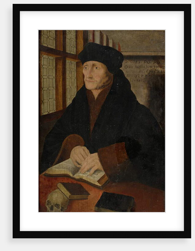 Portrait of Erasmus of Rotterdam in the Study by Hans (after) Holbein the Younger
