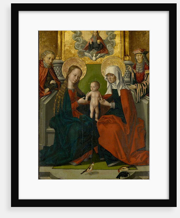 Saint Anne with the Virgin and Child, Joseph, Joachim, God the Father and the Holy Ghost by Hans (and workshop) Holbein the Elder