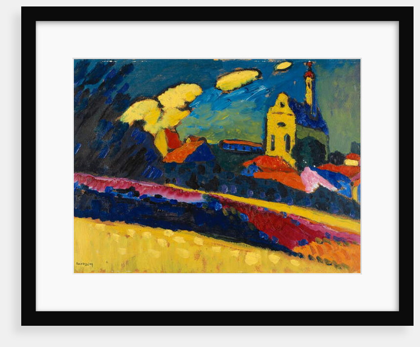Study for Murnau, Landscape with Church, 1909 by Wassily Kandinsky