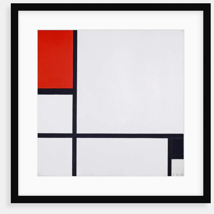 Composition No. I, with Red and Black, 1929 by Piet Mondrian