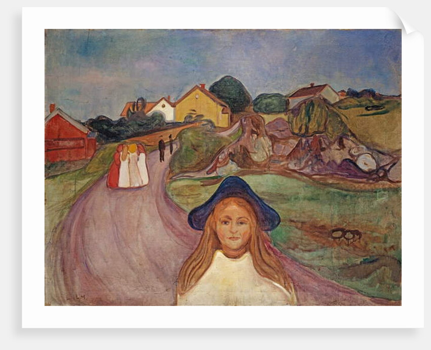 Road in Aasgaardstrand, 1901 by Edvard Munch