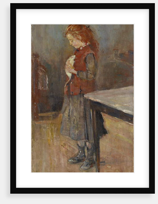 Redhaired Girl with White Rat, 1886 by Edvard Munch