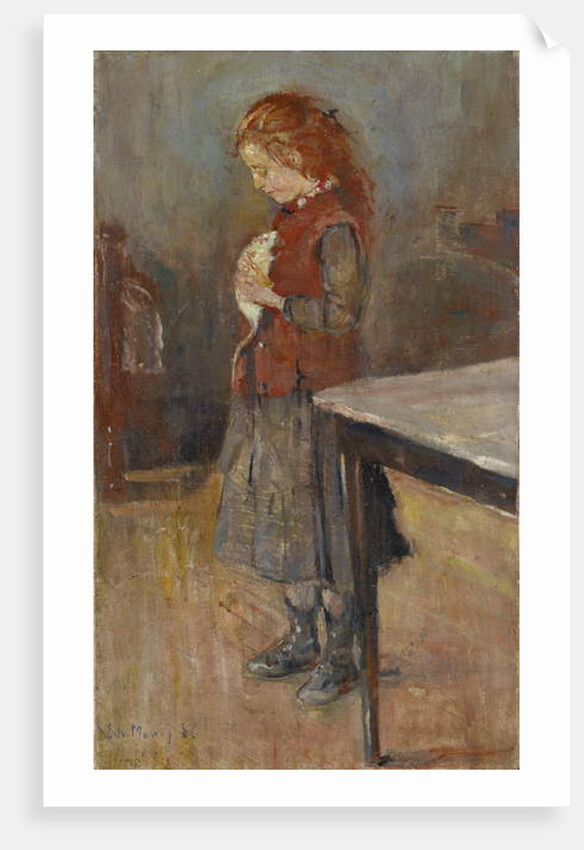 Redhaired Girl with White Rat, 1886 by Edvard Munch