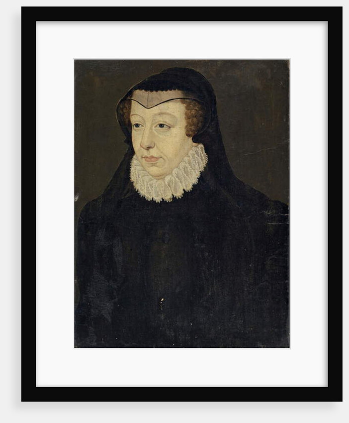 Catherine of Medici, Queen of France, as Widow by Francois Clouet