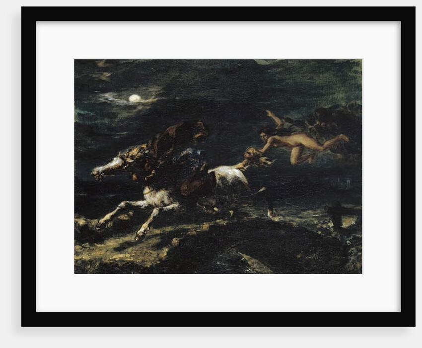 Tam O’Shanter Pursued by the Witches, 1849 by Ferdinand Victor Eugene Delacroix