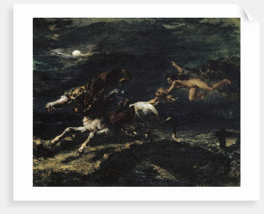 Tam O’Shanter Pursued by the Witches, 1849 by Ferdinand Victor Eugene Delacroix