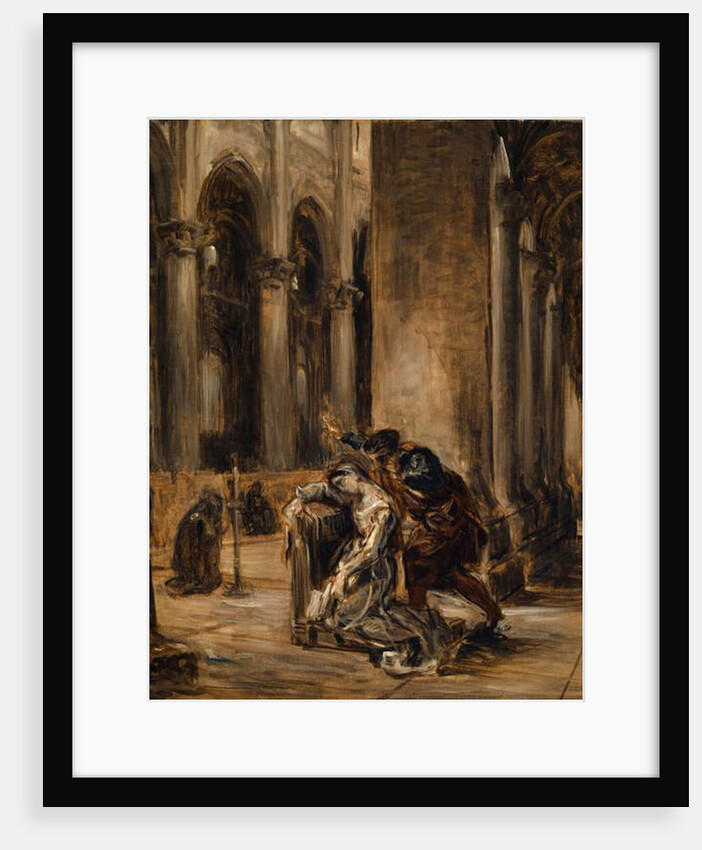 Gretchen in the Cathedral, c.1850 by Ferdinand Victor Eugene Delacroix