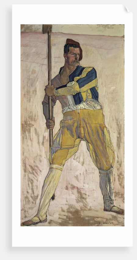 Warrior with halberd, c.1898 by Ferdinand Hodler