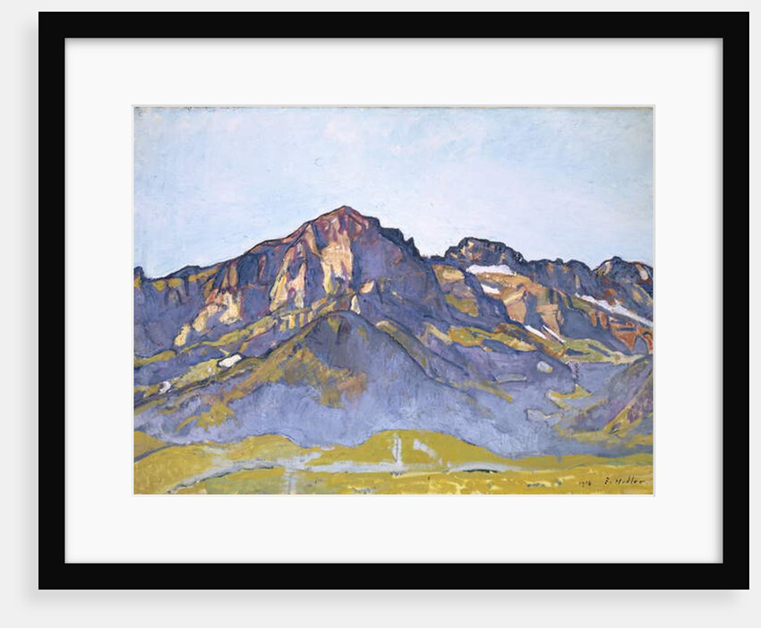 The Dents Blanches at Champéry in the Morning Sun, 1916 by Ferdinand Hodler
