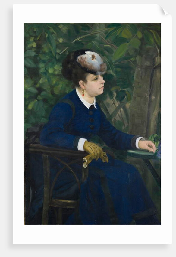 Woman in a Garden, 1868 by Pierre Auguste Renoir