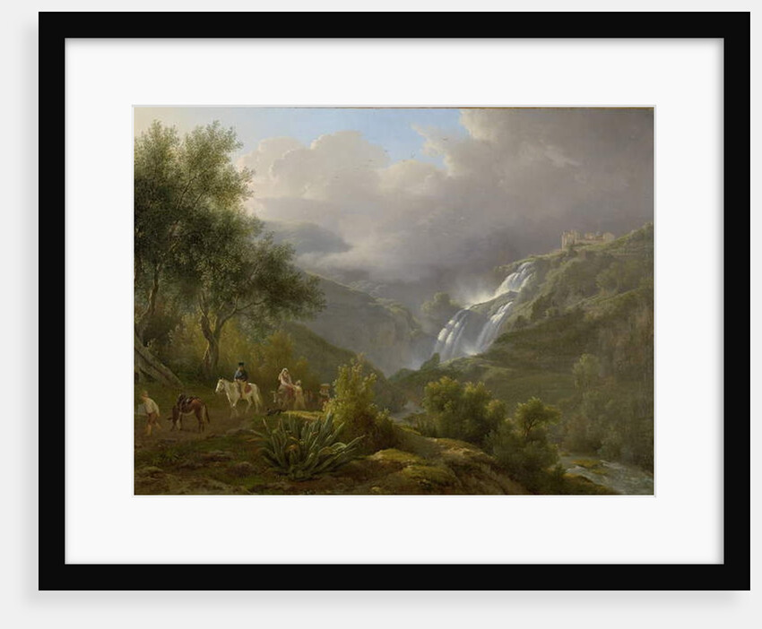 The Cascades at Tivoli, with a Storm Approaching, 1824 by Abraham Teerlink
