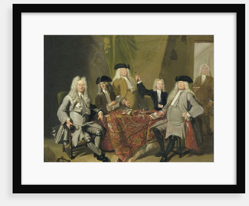 Inspectors of the Collegium Medicum in Amsterdam, 1724 by Cornelis Troost