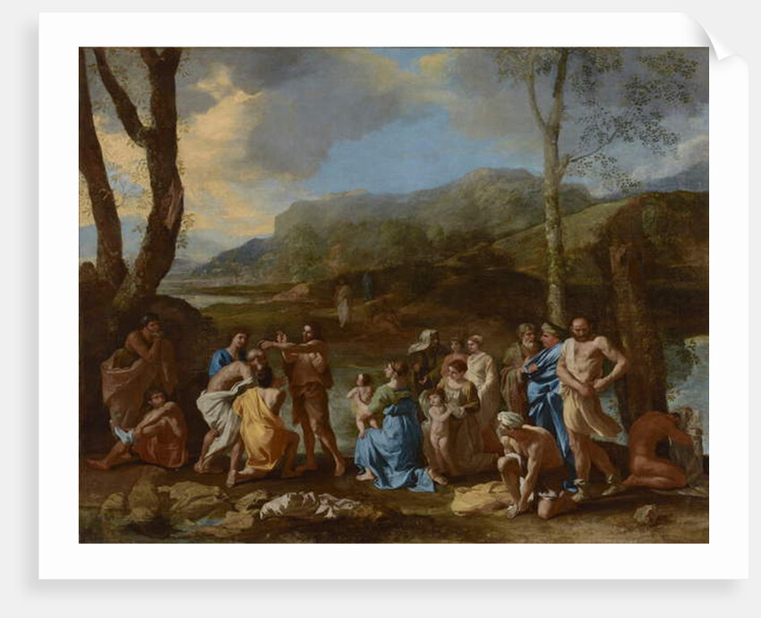 Saint John Baptizing in the River Jordan, c.1630 by Nicolas Poussin