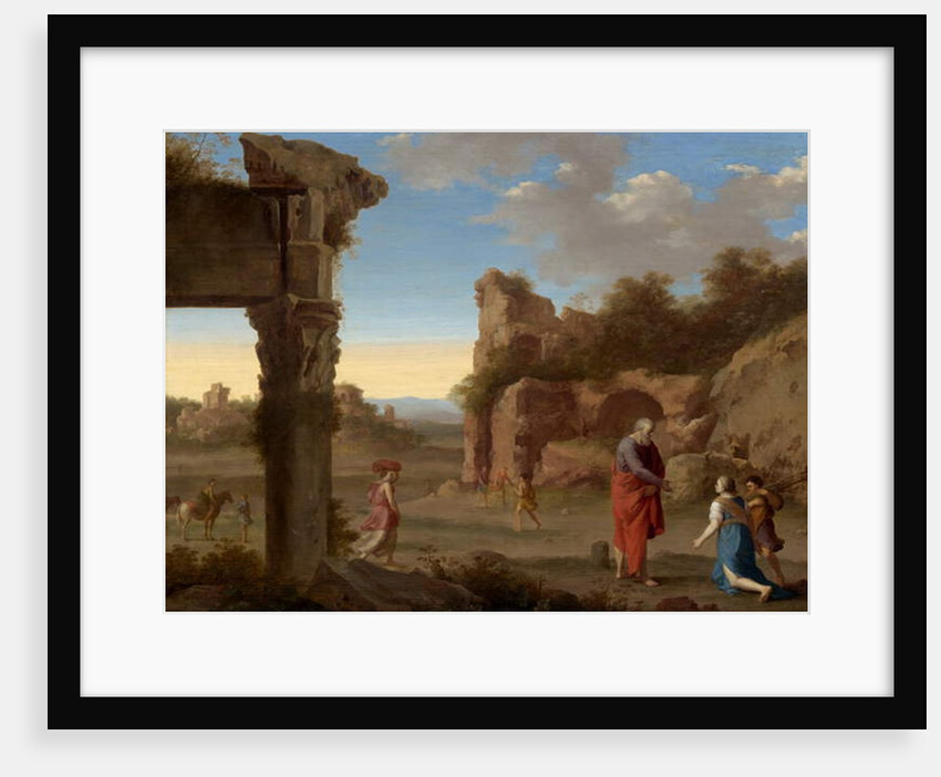 The Prophet Elijah and the Widow of Zarephath, c.1630 by Cornelis van Poelenburgh or Poelenburch