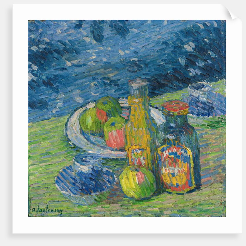 Still Life with Bottles and Fruit, 1900 by Alexej von Jawlensky