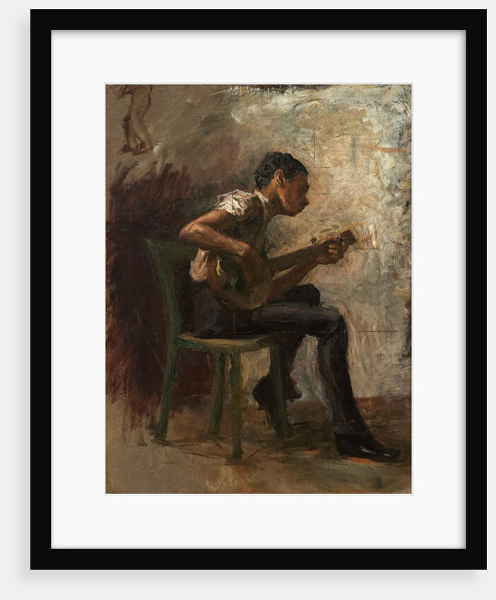 Study for 'Negro Boy Dancing': The Banjo Player, c.1877 by Thomas Cowperthwait Eakins