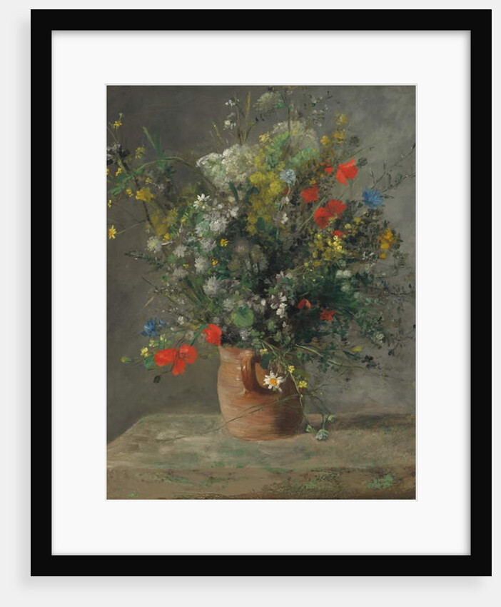 Flowers in a Vase, c.1866 by Pierre Auguste Renoir