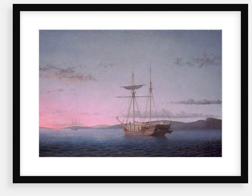 Lumber Schooners at Evening on Penobscot Bay, 1863 by Fitz Henry Lane