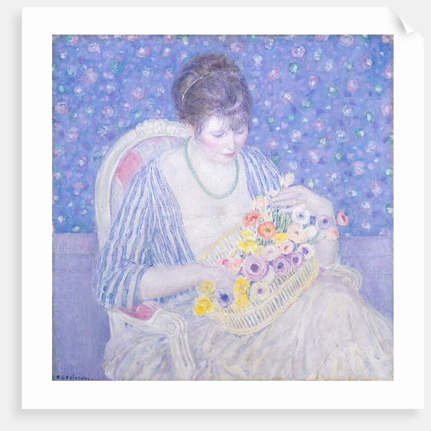 The Basket of Flowers, c.1913-17 by Frederick Carl Frieseke