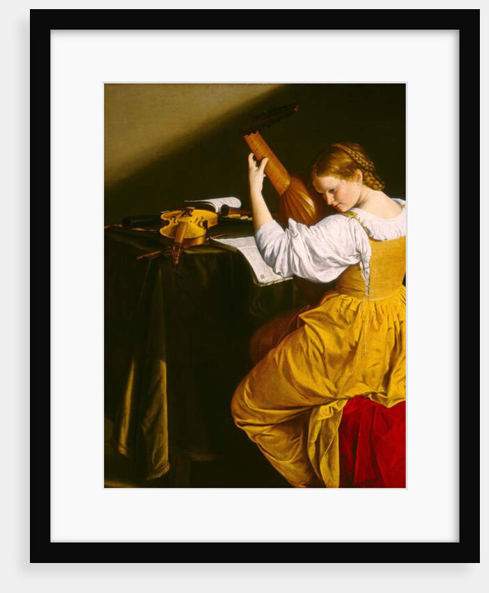 The Lute Player, c.1612-20 by Orazio Gentileschi