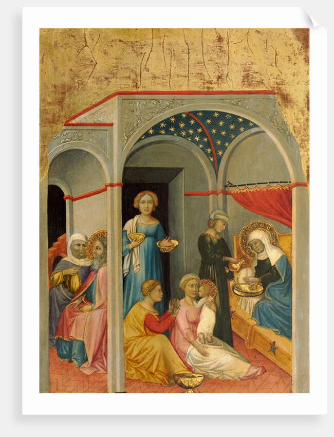 The Nativity of the Virgin, c.1400-5 by Andrea di Bartolo