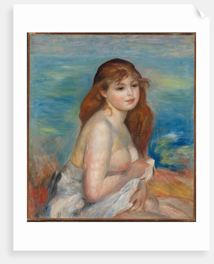The Blonde Bather, c.1883 by Pierre Auguste Renoir