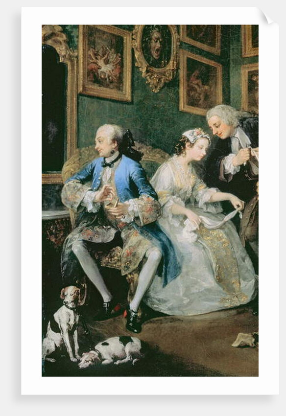 Marriage a la Mode: I - The Marriage Settlement, c.1743 by William Hogarth