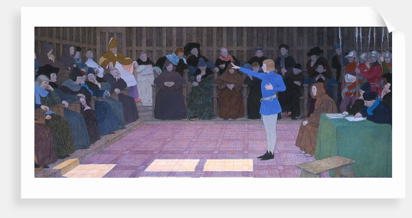 The Trial of Joan of Arc, from Joan of Arc Series F, 1911 by Louis Maurice Boutet de Monvel