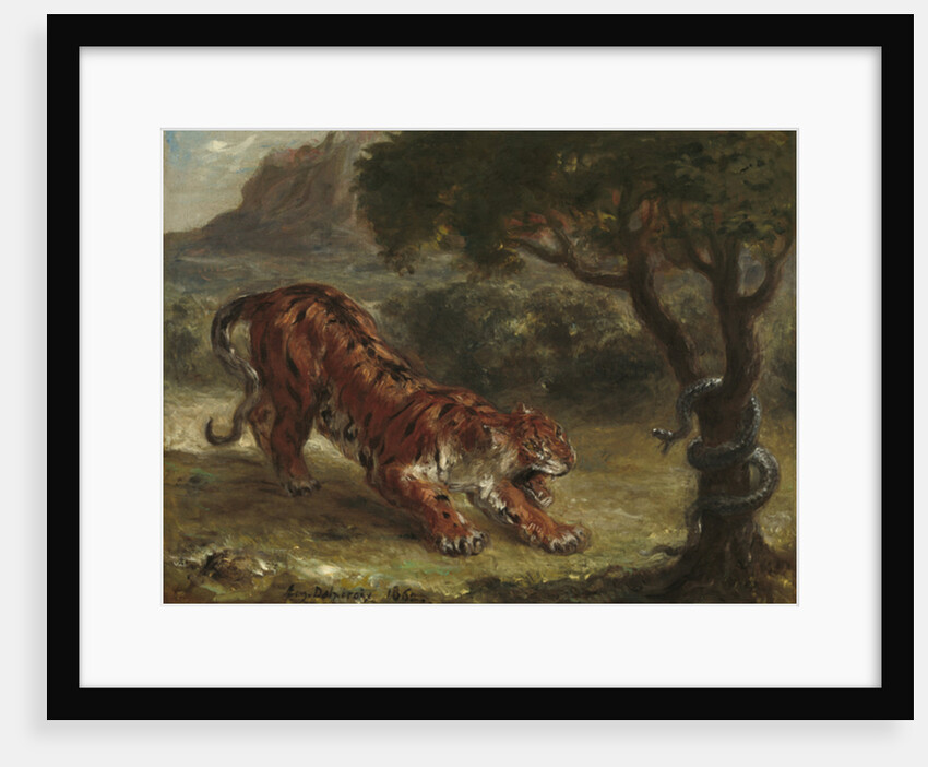 Tiger and Snake, 1862 by Ferdinand Victor Eugene Delacroix