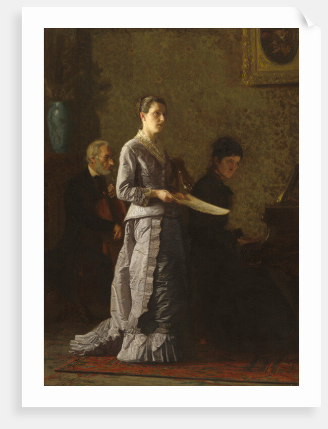 Singing a Pathetic Song, 1881 by Thomas Cowperthwait Eakins
