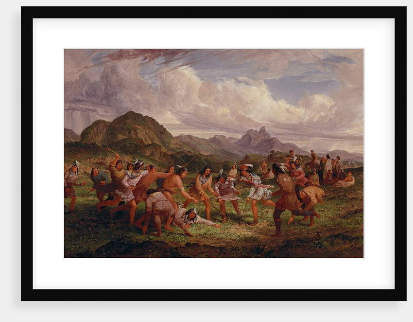 Ball Playing Among the Sioux Indians, 1851 by Captain Seth Eastman
