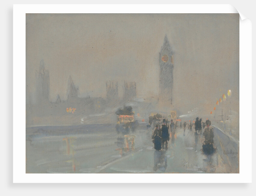 Big Ben, 1897 or 1907 by Childe Frederick Hassam