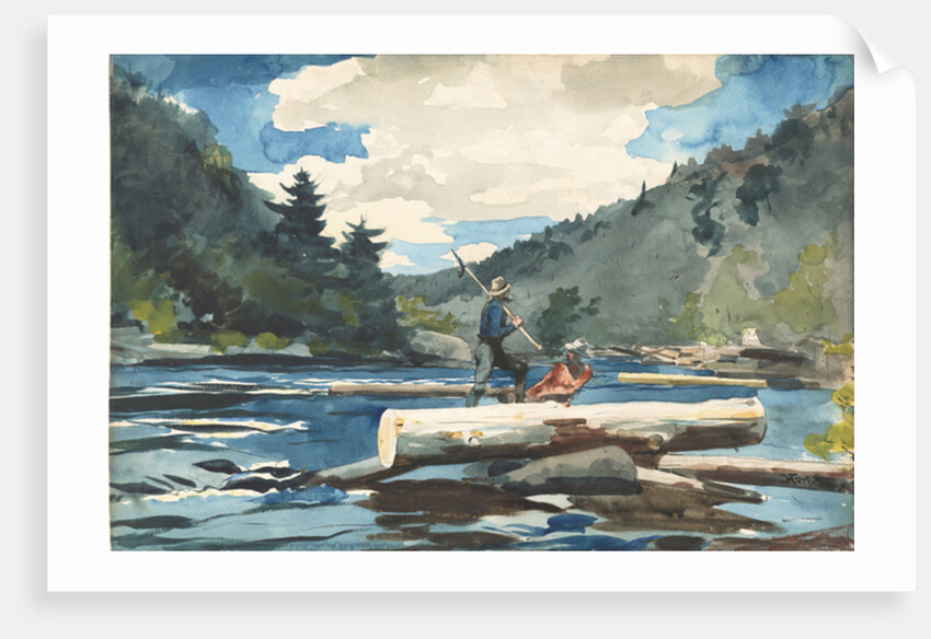 Hudson River - Logging, 1892 by Winslow Homer