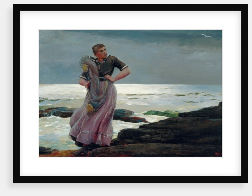 A Light on the Sea, 1897 by Winslow Homer