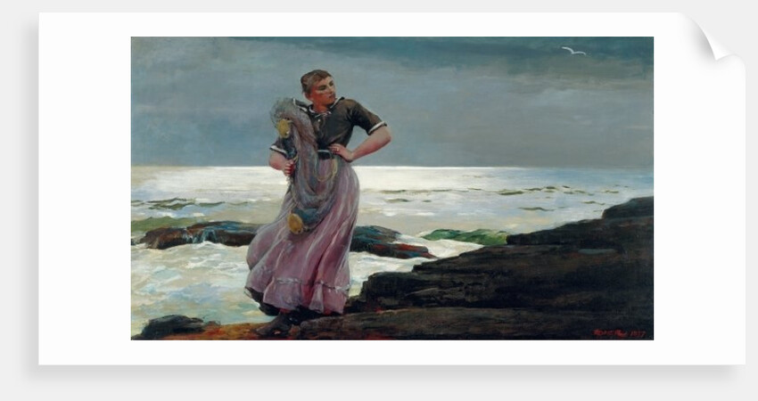 A Light on the Sea, 1897 by Winslow Homer