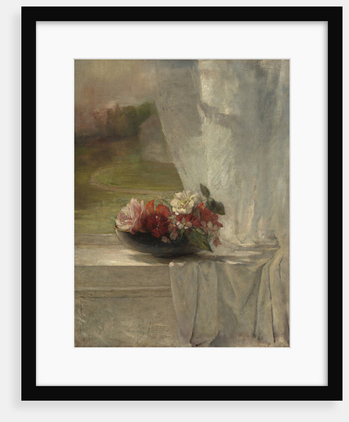 Flowers on a Window Ledge, c.1861 by John La Farge or Lafarge