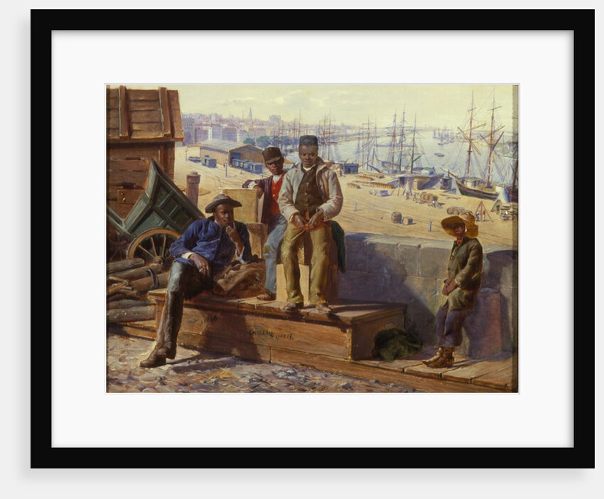 Negro Boys on the Quayside, c.1865 by David Norslup