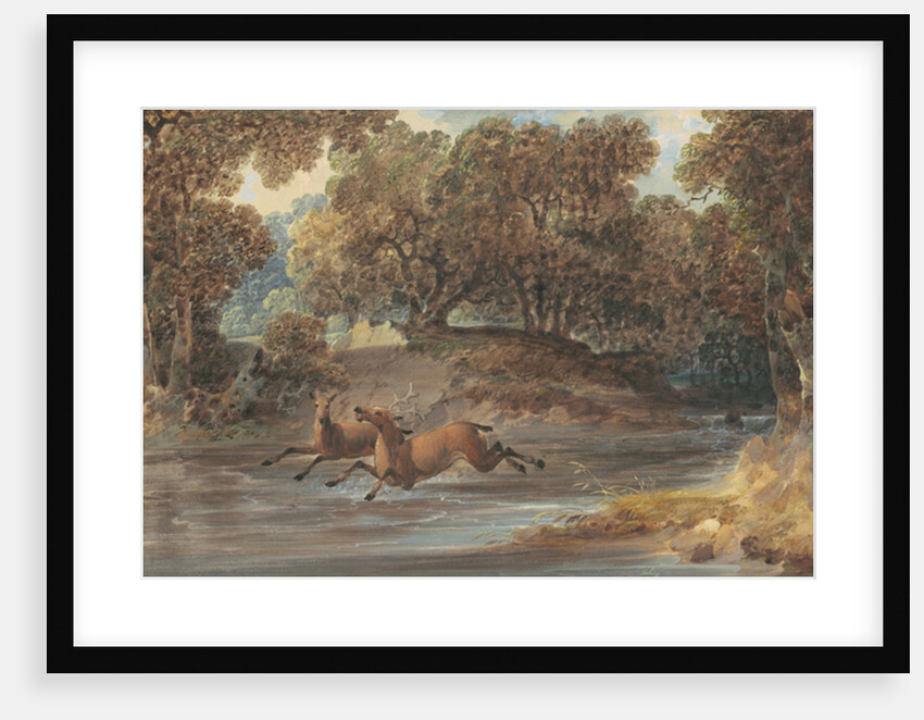 Landscape with Deer, North Carolina, c.1820 by Joshua Shaw