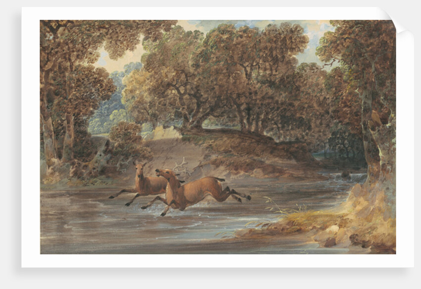 Landscape with Deer, North Carolina, c.1820 by Joshua Shaw