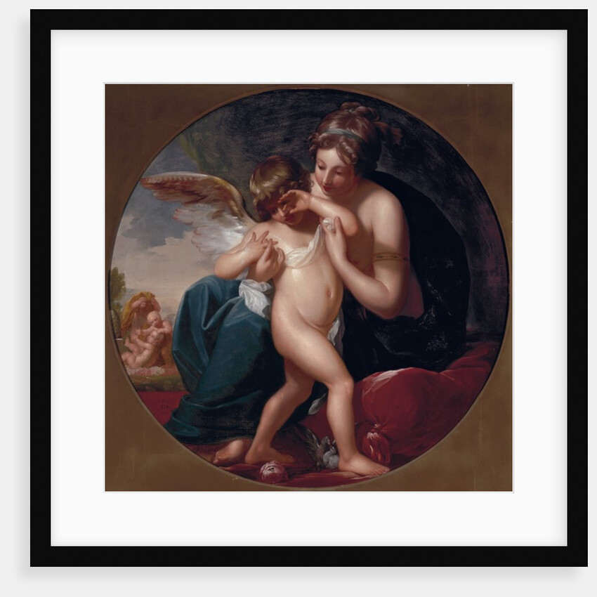 Cupid, stung by a bee, is cherished by his Mother, 1774 by Benjamin West