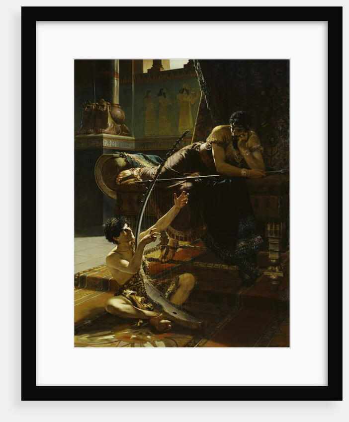 David and Saul, 1885 by Julius Kronberg