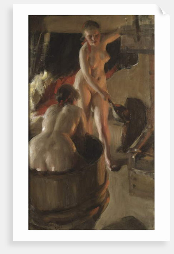 Girls from Dalarna Having a Bath, 1908 by Anders Leonard Zorn