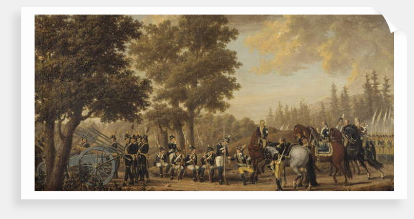 King Gustav III of Sweden & a Soldier, Episode from the Russian War 1789 by Pehr Hillestrom