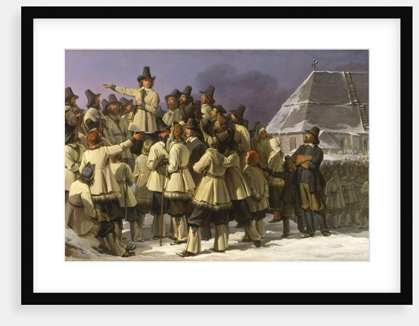 King Gustav Vasa of Sweden Addressing Men from Dalarna in Mora in 1520, 1836 by Johan Gustaf Sandberg