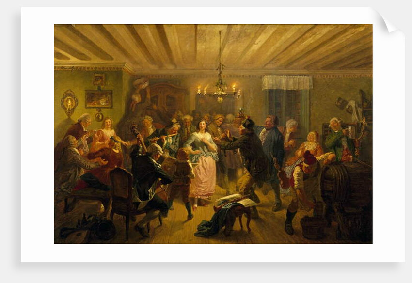 The Concert at Tre Byttor, 1860 by Josef Wilhelm Wallander
