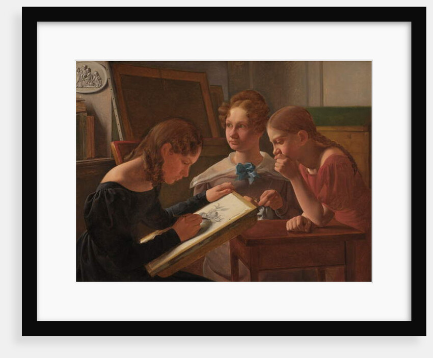 Three Young Girls. The Artist's Sisters: Alvilde, Ida and Henriette, 1827 by Constantin Hansen