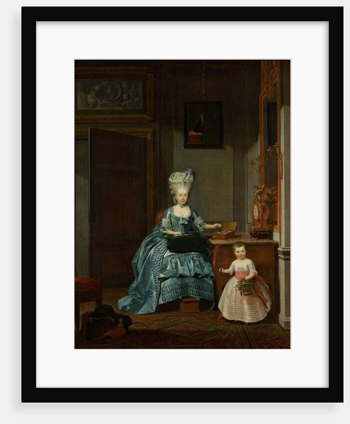 Susanna van Collen née Mogge and her daughter, 1776 by Hermanus Numan