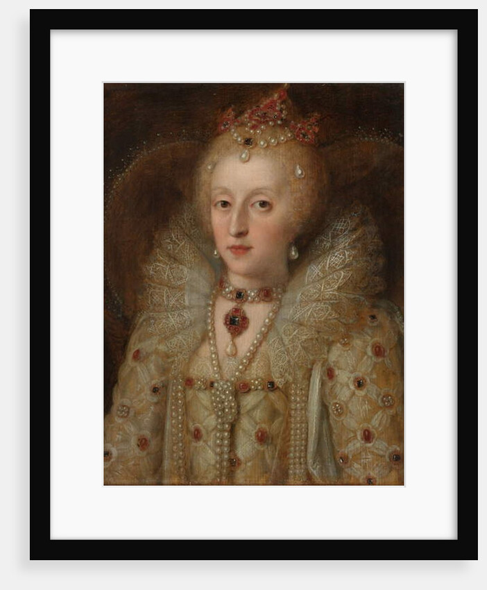 Portrait of Elizabeth I, Queen of England, 1550-99 by Anonymous Anonymous